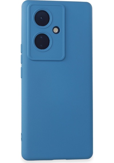 Vivo V29 Lite Uyumlu Kılıf Nano İçi Kadife Silikon - Mavi