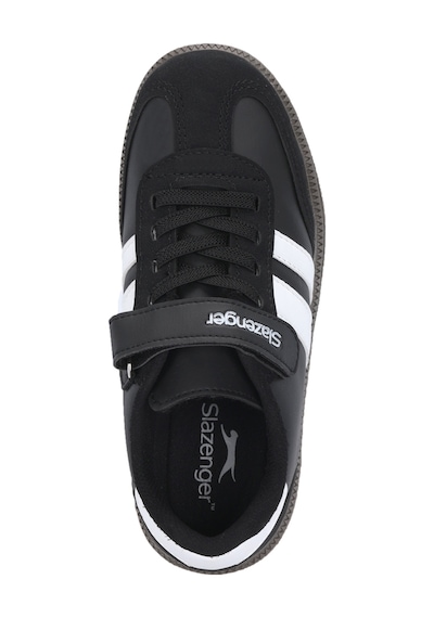 Slazenger Dolphın I Unisex Çocuk Cırt Cırtlı Siyah / Beyaz Günlük Spor Ayakkabısı Siyah - Beyaz