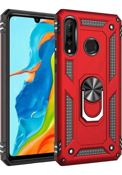 Samsung Uyumlu Galaxy A20s Kılıf Zore Vega Kapak Kırmızı