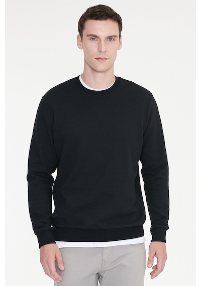Ac&Co / Altınyıldız Classics Erkek Sıyah 2 İplik Sıcak Tutan Standart Fit Normal Kesim Bisiklet Yaka Sweatshirt Sıyah Siyah Ac&Co / Altınyıldız Classics Erkek Sıyah 2 İplik Sıcak Tutan Standart Fit Normal Kesim Bisiklet Yaka Sweatshirt Sıyah Siyah
