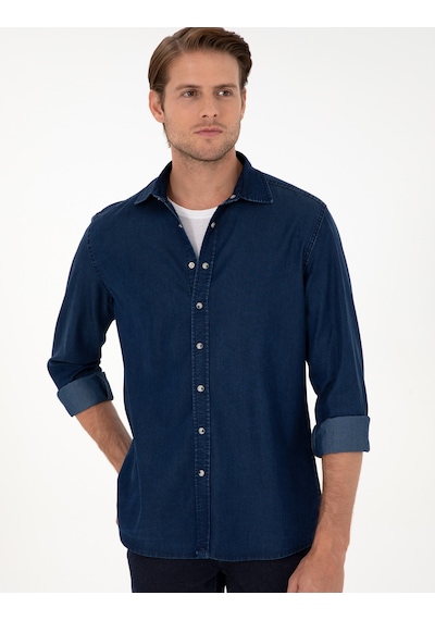 Pierre Cardin Erkek Lacivert Gömlek Jean 50292560-vr033 Lacivert Pierre Cardin Erkek Lacivert Gömlek Jean 50292560-vr033 Lacivert
