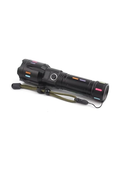 Peakstar Ps-9885 Profesyonel Zoomlu 50w 10000 Lümen Şarjlı Bekçi Avcı Powerbank El Feneri
