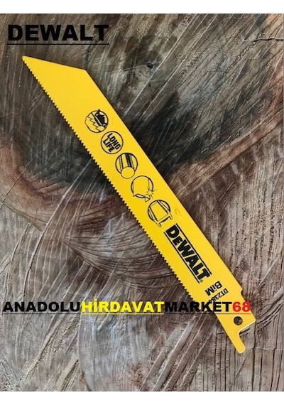 Dewalt Tilki Kuyruğu Ucu Çelik Bi Metal Plastik Testeresi 152Mm
