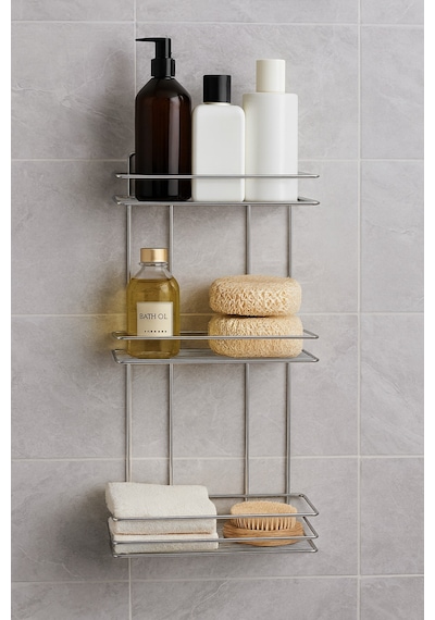 Buççin Online Mağaza Yapışkanlı Banyo Düzenleyici Şampuanlık Sabunluk Ömür Boyu Paslanmaz 3lü Banyo Duş Askısı Rafı Krom Çok Renkli Buççin Online Mağaza Yapışkanlı Banyo Düzenleyici Şampuanlık Sabunluk Ömür Boyu Paslanmaz 3lü Banyo Duş Askısı Rafı Krom Çok Renkli