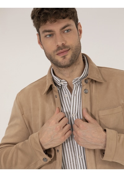 Pierre Cardin Erkek Bej Deri Mont-kaban 50273469-591 Bej