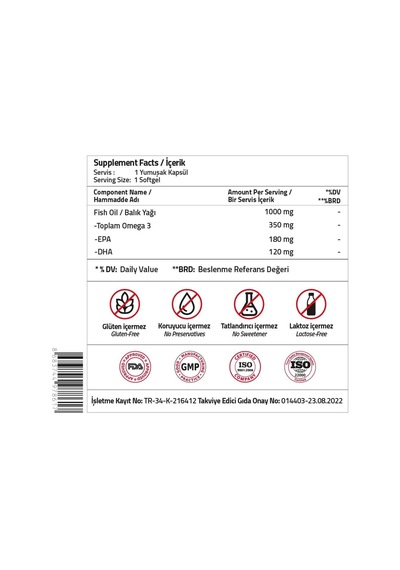 Validus Daily Omega 3 1000 Mg 30 Softgel