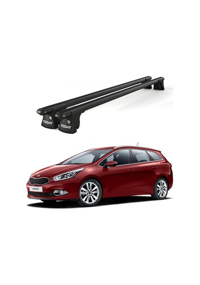 Trio-ıı Cee'd Kombi 2013 Ve Sonrası Uyumlu Siyah Kilitli Ara Atkı 120cm Port Bagaj Tavan Barı