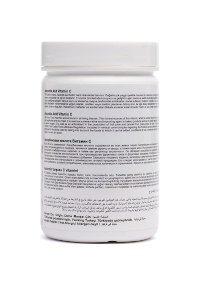 Vitamin C Askorbik Asit 75 G Hamur Geliştirici, Renk Koruyucu Ve Taze Tutucu Toz