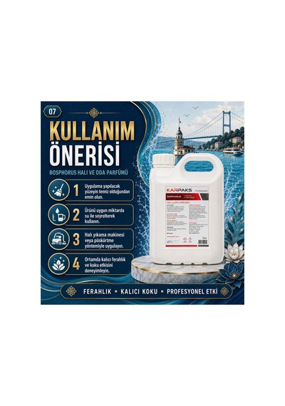 Bosphorus Halı Ve Oda Parfümü 5 L Ferah Ve Dengeli Koku Profesyonel Kullanım