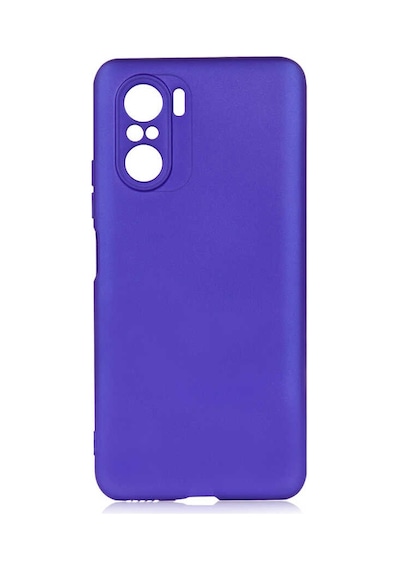Noktaks - Redmi K40 Uyumlu - Kılıf Mat Soft Esnek Premier Silikon Kapak - T17043 - Saks Mavi Saks Mavi