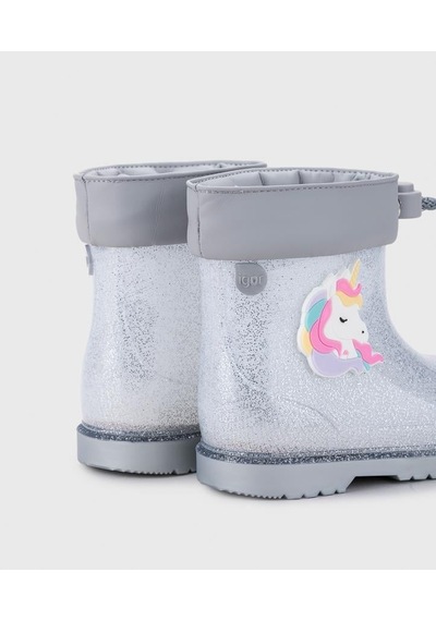 Igor Bimbi Unicornio Glitter Yağmur Çizmesi Gümüş Gümüş