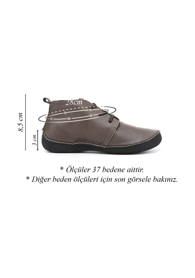 Gönderir Gönderi R Kadın Vizon Antik Bağcıklı Hakiki Deri Comfort Bot Dkzb02842661