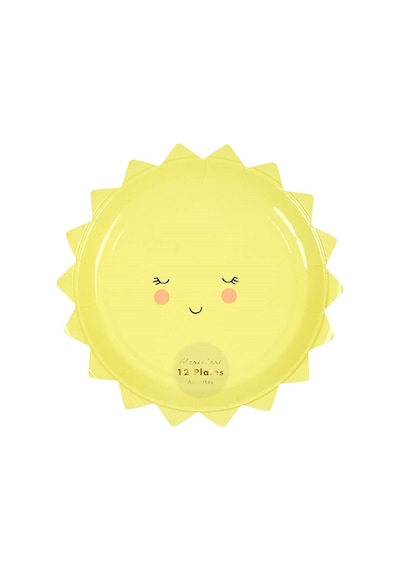 Meri Meri - Happy Sun Plates - Güneş Tabak - S