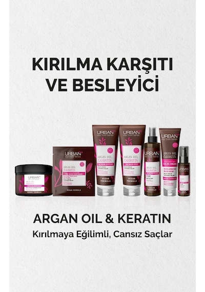 Urban Care Argan Oil & Keratin Kırılma Karşıtı Durulanmayan Saç Kremi 150 ML