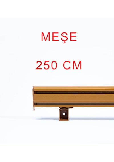 Meşe Dekoratif Perde Alüminyum Dekoratif Ray Kornişi 250 Cm