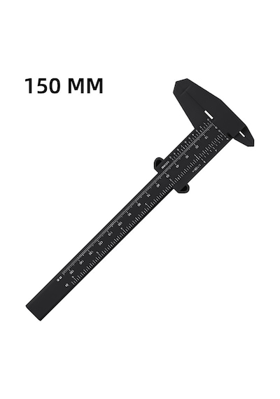 Hassas Plastik Kumpas 150mm - Çift Skalalı Mm/inç Verniyeli Ölçü Aleti