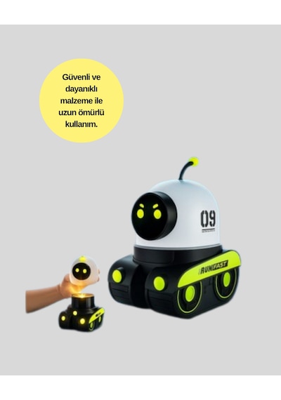 Robot Tasarımlı Bluetooth Hoparlörlü Yıldızlı Gökyüzü Projektör Renkli
