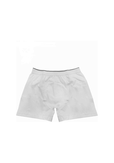 Sedef Beyaz Renk Likralı Boxer