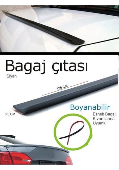 Universal M3 Spoyler Bagaj Üstü Rüzgarlık Sedan Araçlara