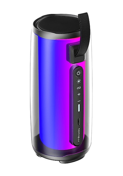 Mikado MD-17BT Capella Siyah 10 W 1 RGB Mikrofonlu Transparan/bt/tf Kart/aux/usb Tws 1800 Mah Bataryalı Bluetooth Hoparlör