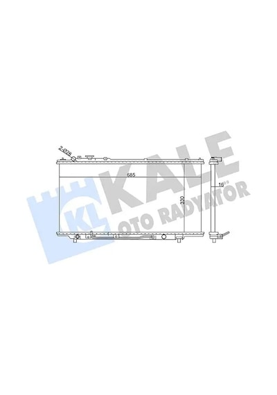 Mazda 323 Motor Radyatoru 1.8 1995-1998 Kale 359700