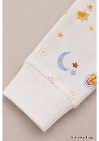 Erkek Çocuk Yeni Sezon Pamuklu Desenli Pijama Takım Tkm1022 Krem