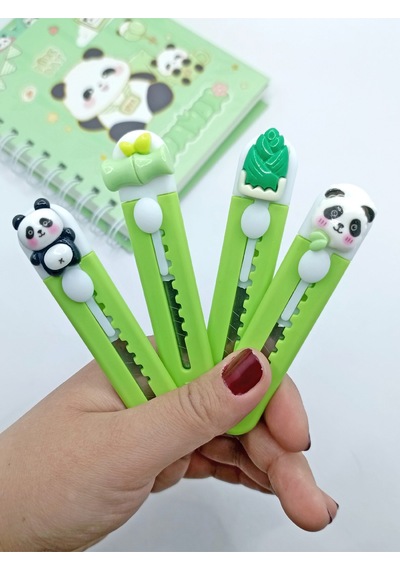 Mini Şekilli Falçata Maket Bıçağı - Sevimli Panda