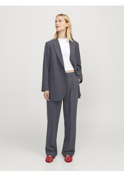 Jack & Jones Kadın Pile Detayli Kumas Pantolon - Mary - 12236944 Asphalt Füme