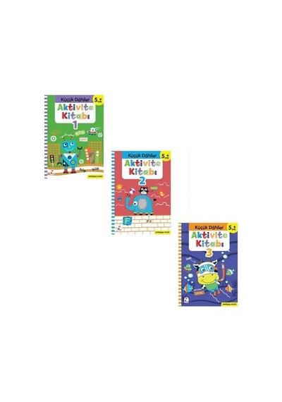 Küçük Dahiler Aktivite Seti 3 Kitap 5+ Yaş