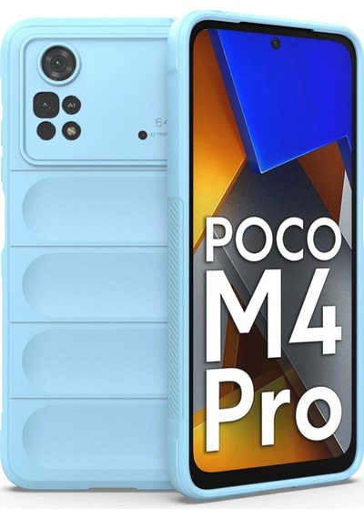 Newface Xiaomi Poco M4 Pro 4g Kılıf Optimum Silikon - Glblseme - 29 Sky Blue