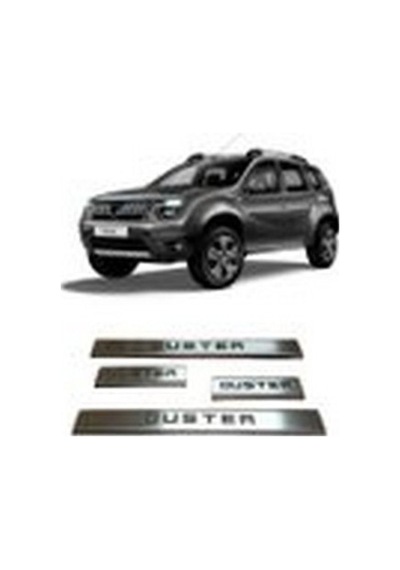 Dacıa Duster 2018-2019-2020-2021-2022 Krom Kapı Eşiği Paslanmaz Çelik 4 Parça
