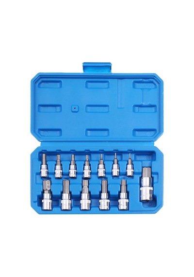 Alight Hex Bit Soket Seti Premium S2 Alaşım Çelik 13 Parça Metrik 2 Mm - 14 Mm Allen Soket Kiti