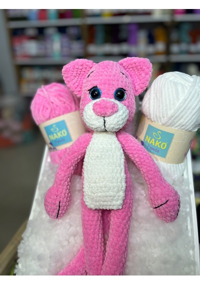 Amigurami Pembe Panter Uyku Arkadaşı 046 - Pembe