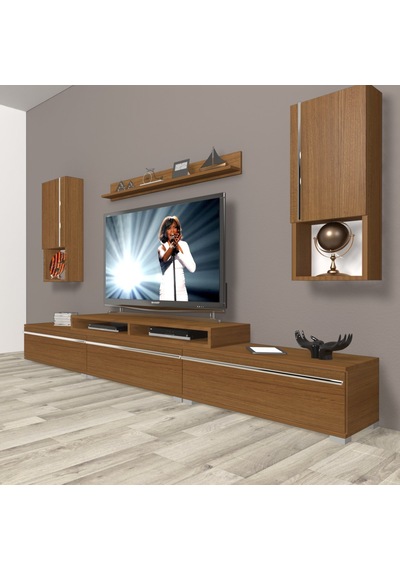 Decoraktiv Ekoflex 270ta Mdf Tv Ünitesi Tv Sehpası Ceviz