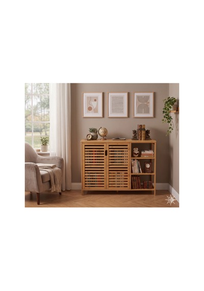 Yıldıray Metal Bambu Çift Kapaklı 3 Katlı Çok Amaçlı Organizer Yld-008 Bej