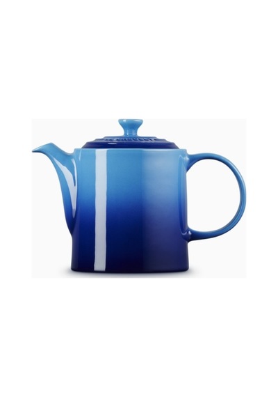 Le Creuset 4 Fincan Kapasite Şık Tasarım Büyük Seramik Demlik Mavi