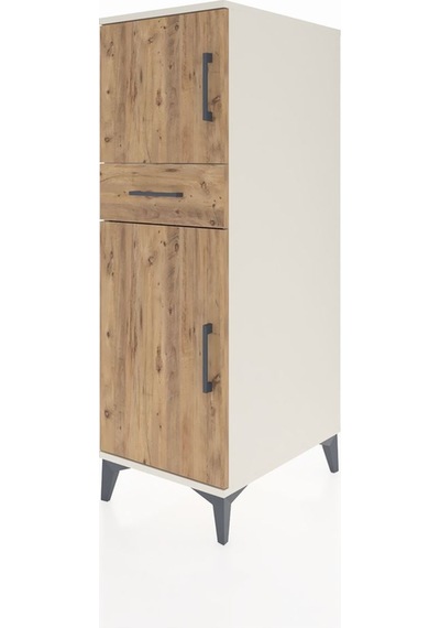 Kronos Dolap 2 Raflı Tek Çekmeceli 2 Kapaklı 44x59x134 Aytaşı... Aytaşı