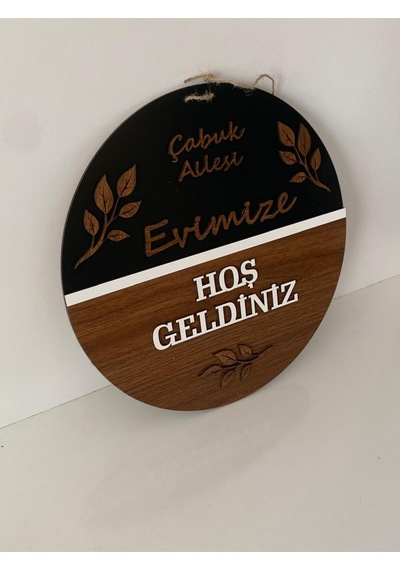 Kişiye Özel Ahşap Kapı Süsü