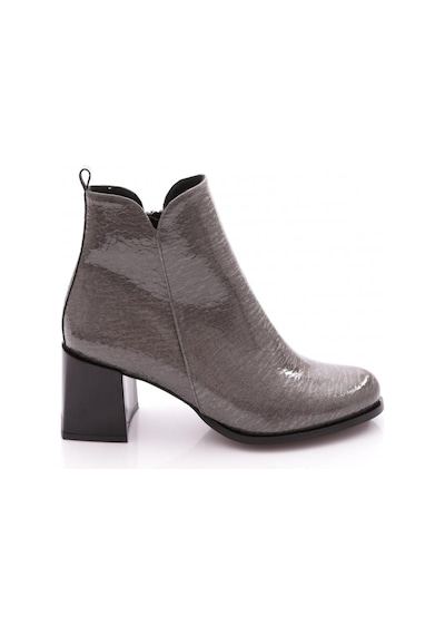 Dgn 710 Kadin Topuklu Bot Platin Kroko