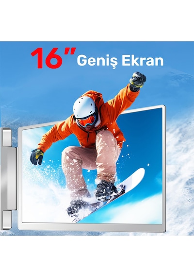Npo Npm11 16" Fhd 1200p Ips Type-c Taşınabilir 2'li Monitör Çoklayıcı Standlı Notebook Monitör