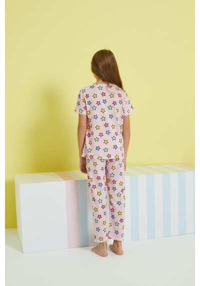 Siyah İnci Örme Pijama Takım 24107071 Çok Renkli
