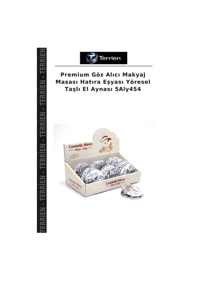 Premium Göz Alıcı Makyaj Masası Hatıra Eşyası Yöresel Taşlı El Aynası 5aly454