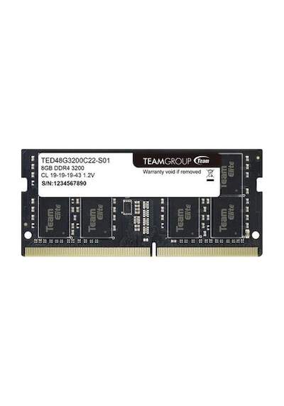Team Elite 8gb 1x8gb 3200mhz Cl 22 Ddr4 Notebook Sodımm Ram