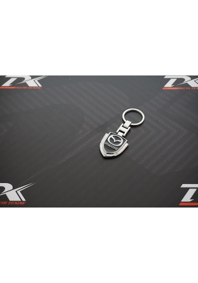 Mazda Uyumlu Logo Krom Metal Çift Yön Anahtarlık New Style