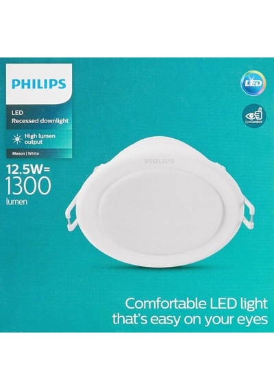 59464 Meson 125 13w 6500k Wh Gömme Led Spot, Beyaz Işık 4lü Paket Çok Renkli