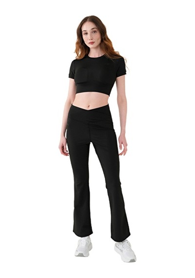 Musclecloth Aura Cross Flare Pantolon Siyah
