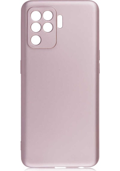 Noktaks - Oppo Reno 5 Lite Uyumlu - Kılıf Mat Soft Esnek Premier Silikon Kapak - T17174 - Rose Gold Rose Gold