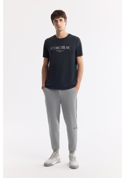 Avva Erkek Gri Beli Lastikli Bağcıklı Soft Touch Regular Fit Eşofman Altı A51y3402