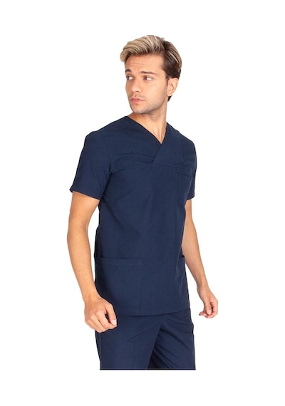 Erkek Doktor Hemşire Forması Scrubs Alpaka Kumaş Hastane Nöbet Te (484674752)
