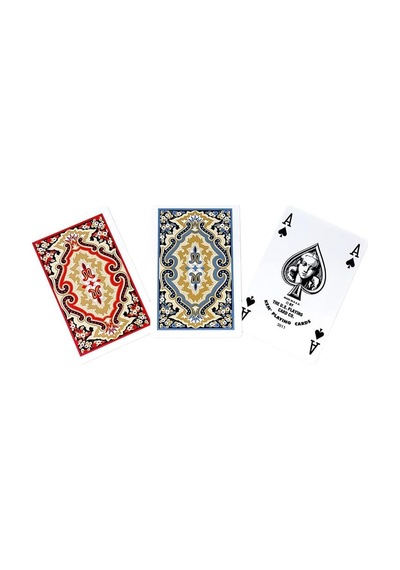 Angora Kem Kutulu Plastik Iskambil Oyun Kartı Çift Deste - Plastic Playing Cards Double Deck Siyah